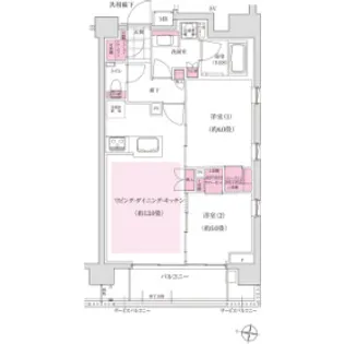 東京都江東区東陽5【マンション】の間取り