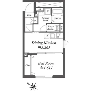 SOLASIA residence南大塚【5階】の間取り