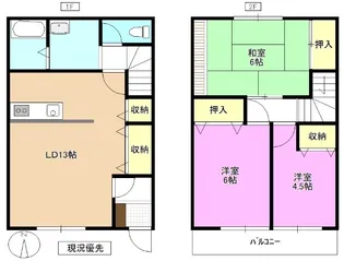 長野県長野市大字南堀【一戸建】の間取り
