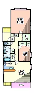 東京都国立市西2【マンション】の間取り