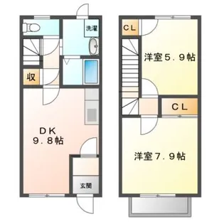 Branche東浜井場【2階】の間取り