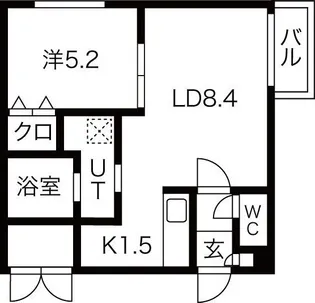 アルシオーネN4【3階】の間取り