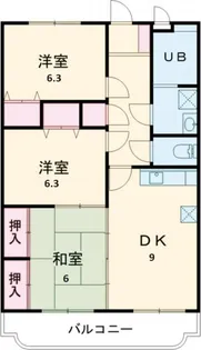 テンダーパレス【1階】の間取り