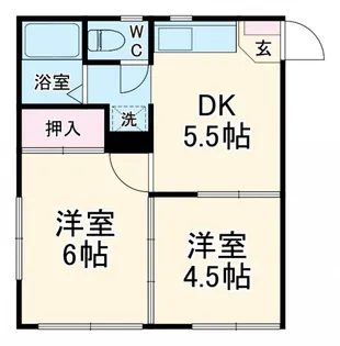 渡辺コーポ【2階】の間取り