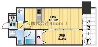 1Kの間取り画像