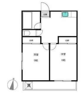 ムサシノハイツ【2階】の間取り