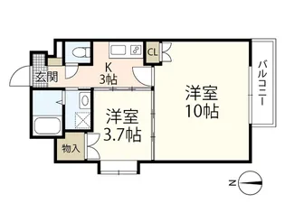 Marionette IX【9階】の間取り