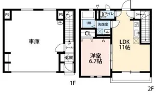 1LDKの間取り画像