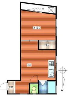 北川ビル【2階】の間取り