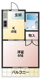 1Kの間取り画像