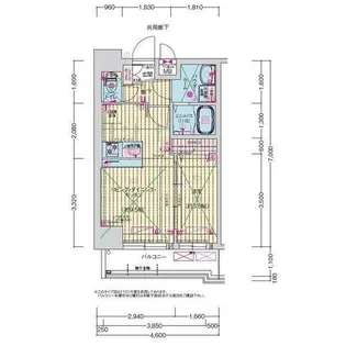 愛知県名古屋市中川区高畑1【マンション】の間取り