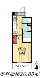 千葉県船橋市本中山1【マンション】の間取り