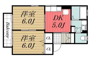 千葉県千葉市緑区おゆみ野中央4【アパート】の間取り