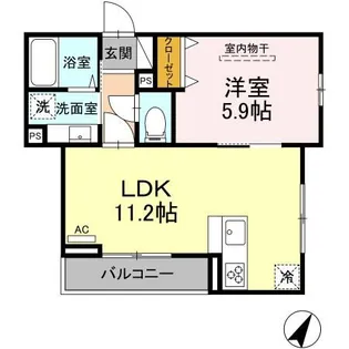 アヴァンス渋谷本町【3階】の間取り