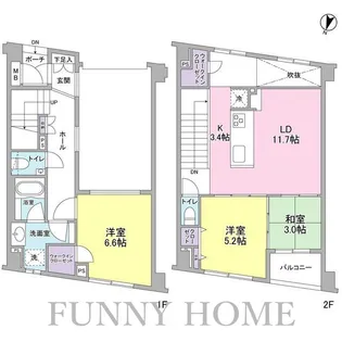 東京都目黒区碑文谷2【マンション】の間取り