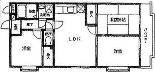 マリンヴュー検見川【1階】の間取り