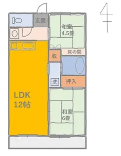 スエヒロハウス【3階】の間取り