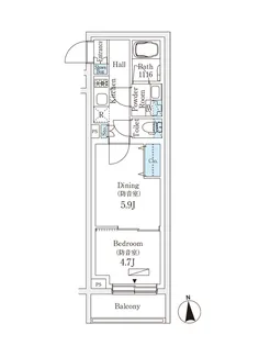 プラネソシエプラス桜台【2階】の間取り