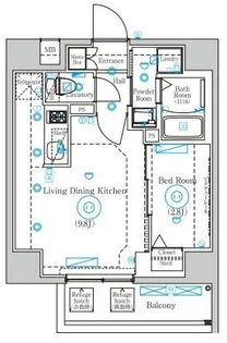 Mind Shimurasakaue【6階】の間取り