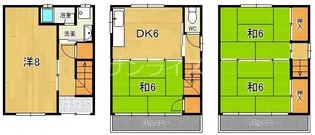 大阪府東大阪市岩田町5【一戸建】の間取り