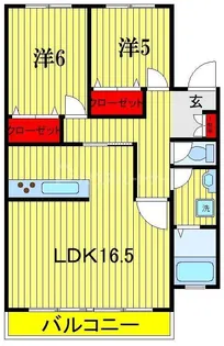 メゾンエムロード【1階】の間取り