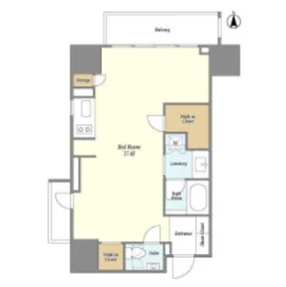 HF上野レジデンスEAST【6階】の間取り