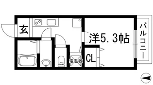 アウル豊島北【2階】の間取り