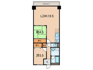明石アーバンライフ【9階】の間取り