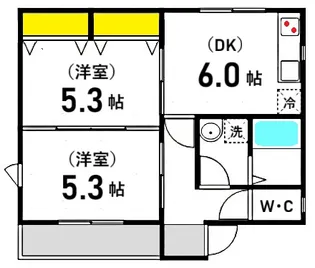 アイランドビル26【3階】の間取り