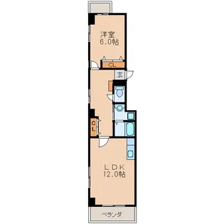 ドリーム新栄【7階】の間取り