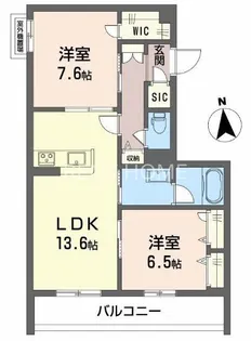 グランドゥール中小阪【3階】の間取り