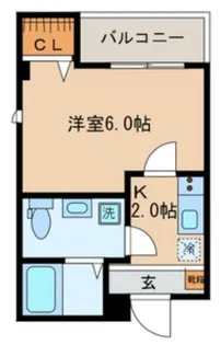 エムズ京急蒲田【3階】の間取り