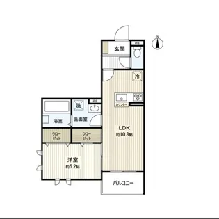 クレール通町【3階】の間取り