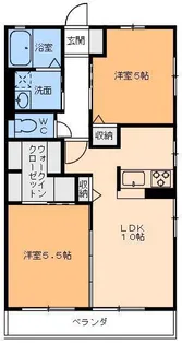 トラッドハイム斎院【2階】の間取り