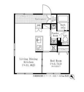 ASTILE目黒不動前【1階】の間取り
