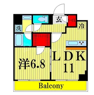 セジョリ浅草ベルグレード【4階】の間取り