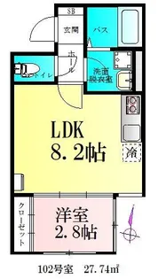 仮)BAU宮町2号棟【1階】の間取り