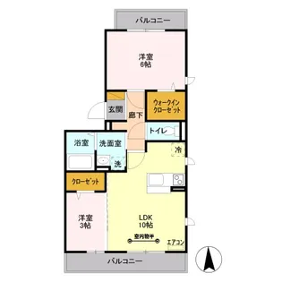 アンクレージュ【2階】の間取り