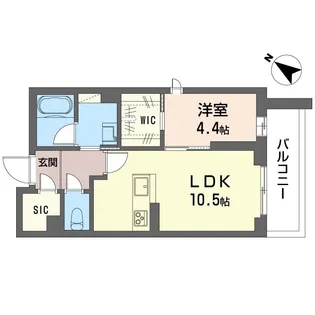 アンビシア【1階】の間取り