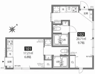 SETAGAYA Villa【1階】の間取り