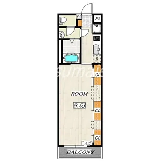 煉花ハウスII【1階】の間取り