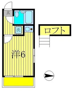 ジュネパレス松戸第84【2階】の間取り