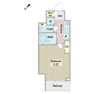 プロシード新横浜【4階】の間取り