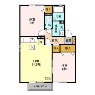 あおばグリーンヒルズ【1階】の間取り