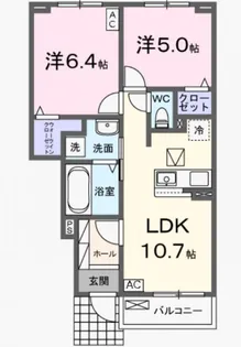 プア メリア【1階】の間取り