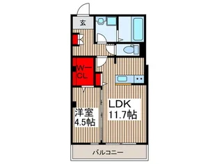 Cotton Lights Kawagoe【2階】の間取り