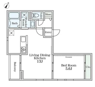 Maison de serenite大崎(メゾンドセレニテオオサキ)【2階】の間取り