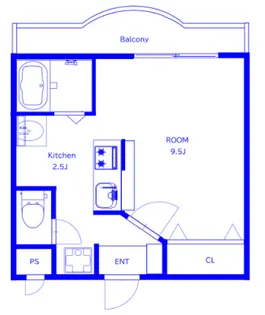 クレールコート【1階】の間取り
