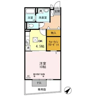 バーディーコート A棟【2階】の間取り