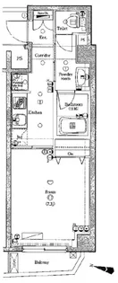 クレイシア西小山【3階】の間取り